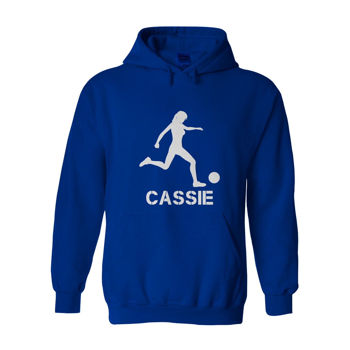 Girl Footballer Hoodie