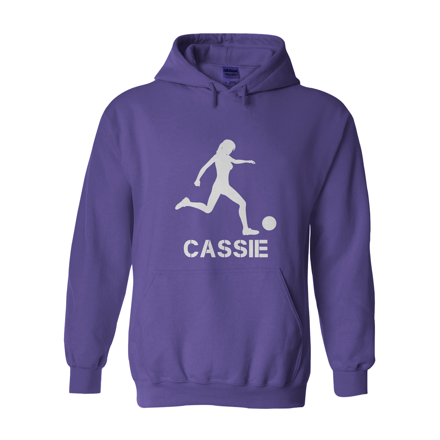 Girl Footballer Hoodie