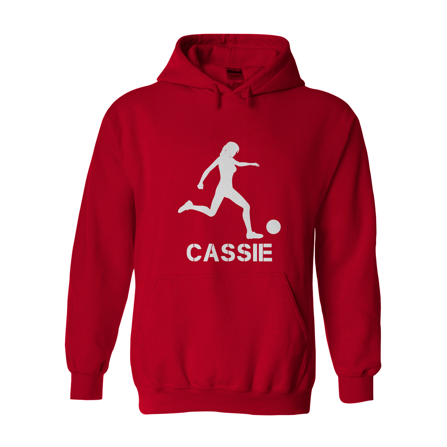 Girl Footballer Hoodie