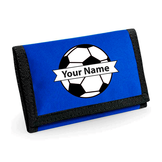 Personalised Football Ripper Style Wallet/Purse